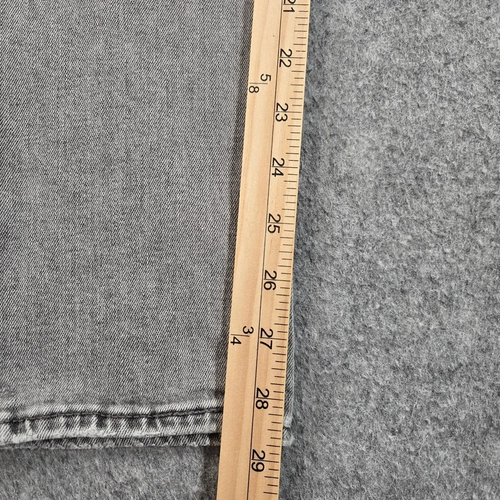 Levis 511 Jeans Mens Gray Slim Straight Stretch Denim Light Wash Fits 29x29